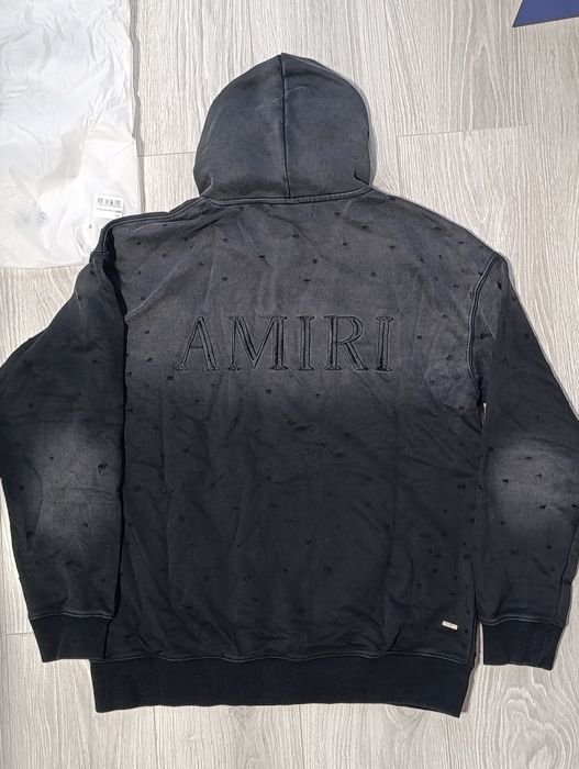 Худі Amiri Shotgun Distressed Black розмір M Нове з бірками