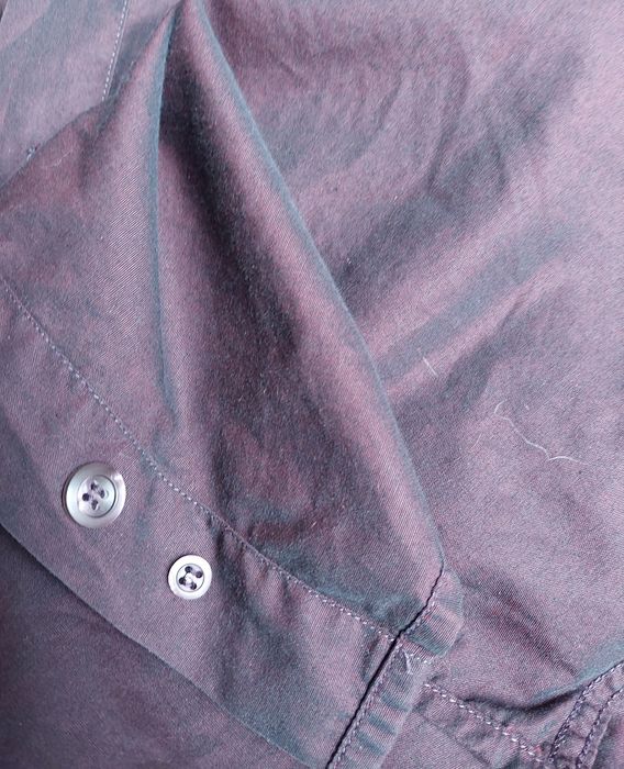 Piękna koszula opalizujący burgund 42 oversize C&A