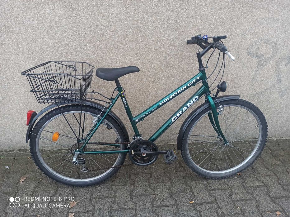 KROSS Grand Mountain rower damski z koszykiem stan bdb koła 26"