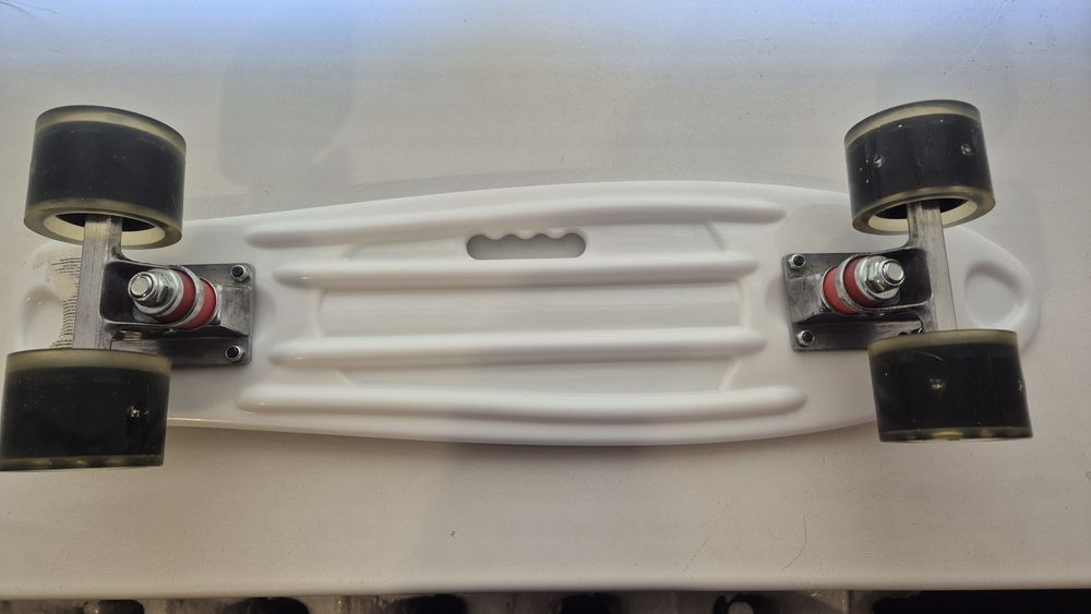 #скейт #Дитячий пенніборд 2503 Penny Blue skull