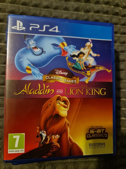 Sprzedam zamienię Aladdin&Król Lew Ps4 slim Pro Ps5