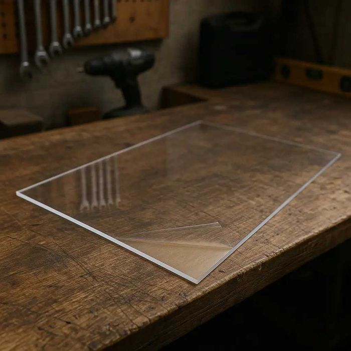 Оргскло товщиною 4 мм розміром 1х1 метр. Прозорий пластик Акріл. Порізка під розмір. Оргстекло Акрил Прозрачный пластик. Порезка по размеру