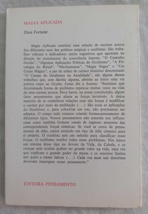 Dion Fortune- Magia Aplicada [ed. Pensamento]