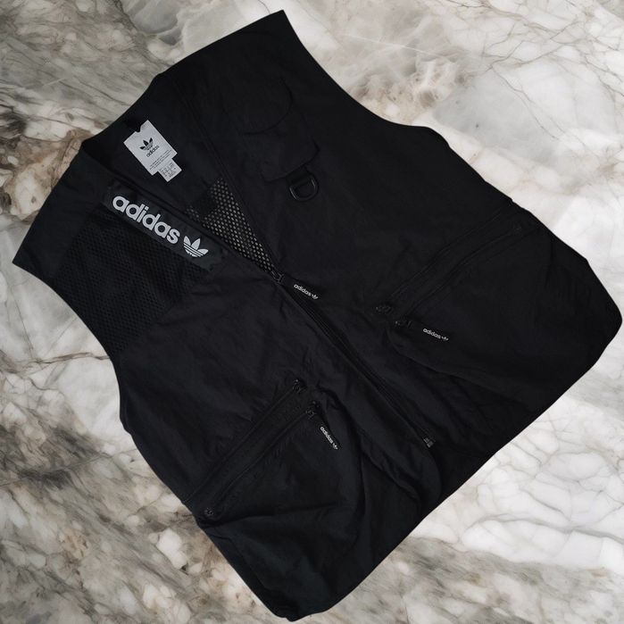 Нейлонова мультижилетка Adidas Adventure Trail pack vest black big logo (Розмір М)