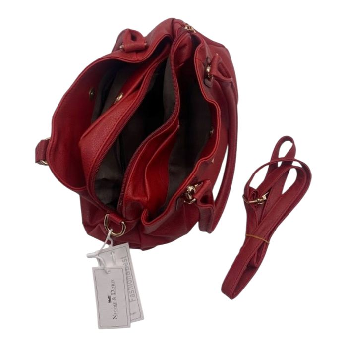NICOLE & DORIS Damska torba na ramię czerwona