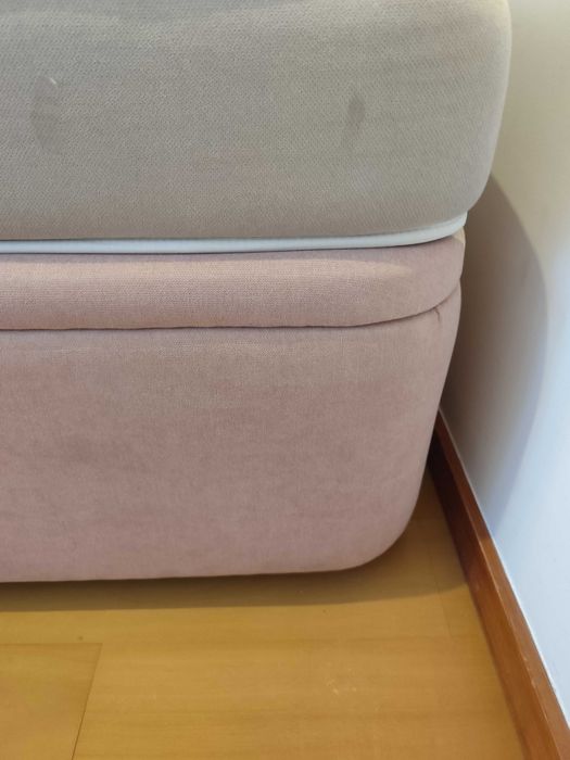 Cama sommier com colchão 180 x 120 cm