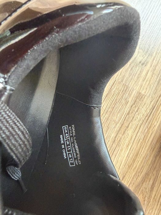 Lakierowane skórzane  (sneakersy) Karl Lagerfeld