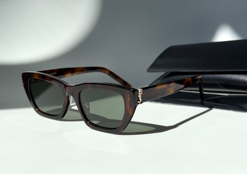 Сонцезахисні окуляри Saint Laurent SL M127/F 003 коричневі Оригінал