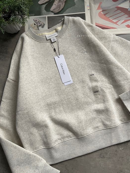 новий оригінальний жіночий світшот calvin klein jeans оверсайз фліс M