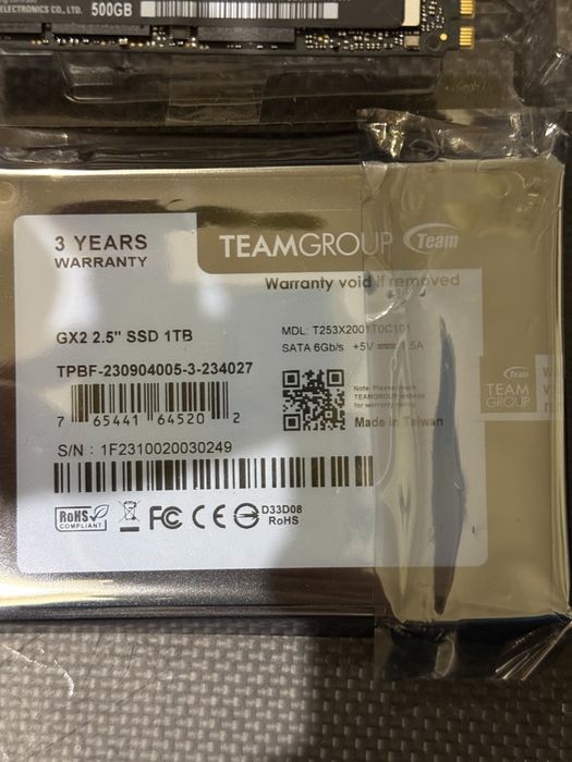 SSD 500Gb m.2  2.5