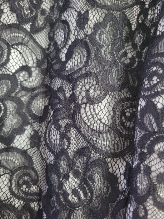 Czarna sukienka z różową kokardą Ette Lou M 38 na wesele na randkę