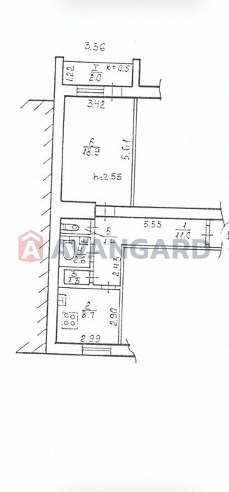 Продам 1к квартиру.Кирпичный дом.Красный Камень Парус 46 000$