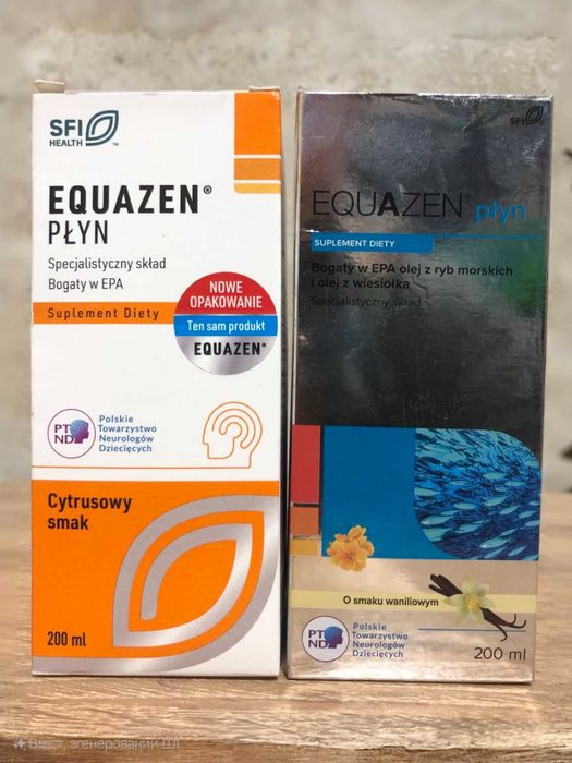 EQUAZEN (Eye q) plyn Омега 3 - 6 / ЕКВАЗЕН / рідина і капсули