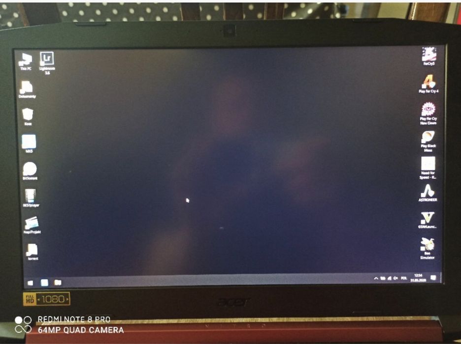 Acer nitro 5, i7-7700HQ 2.80ghz win 10, gamingowy