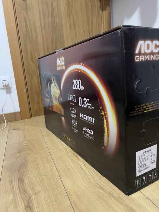 Monitor Gamer AOC 27" 280Hz Curvo C27G4ZXE - Como Novo