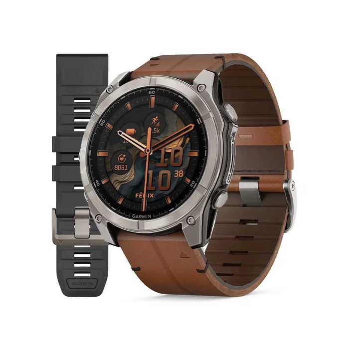 Garmin Fenix 8 51mm AMOLED Sapphire Titanium | Skóra | Gwarancja