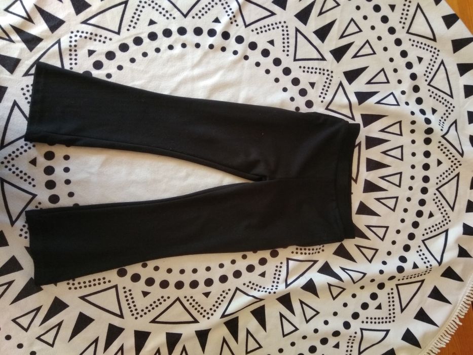 Czarne dzwony spodnie 116 TU