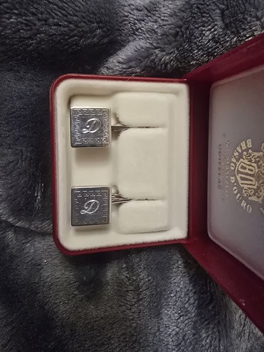 Lindos botões de punho em prata