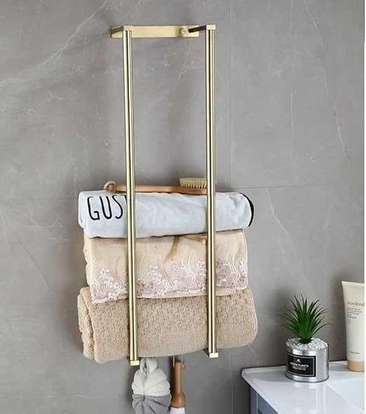 Praktyczny i piękny Wieszak na ręczniki łazienkowe stal nierdzewna