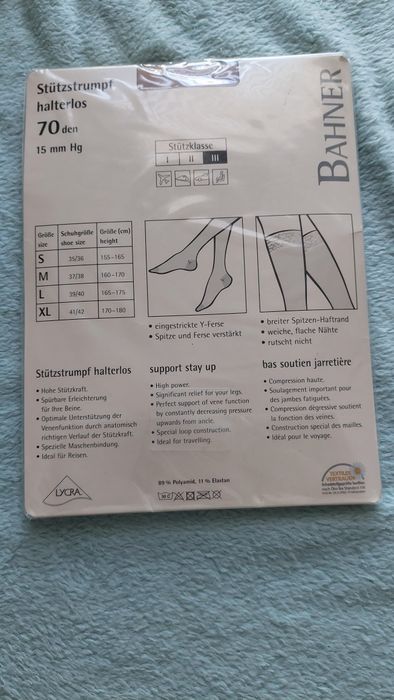 Pończochy 70den Bahner xl nowe