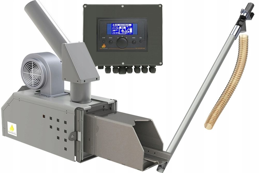 Układ do pelletu Palnik podajnik sterownik 30 kW Smf do przeróbki