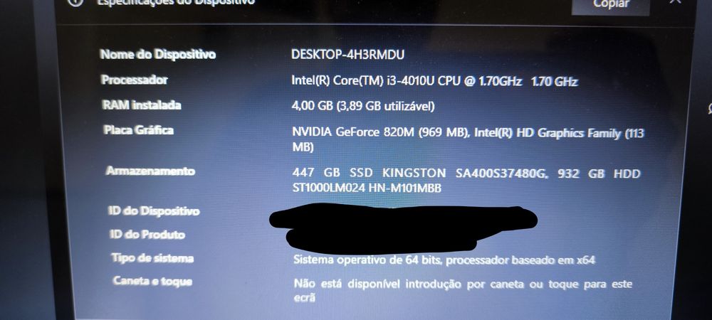 Portátil ASUS X552L