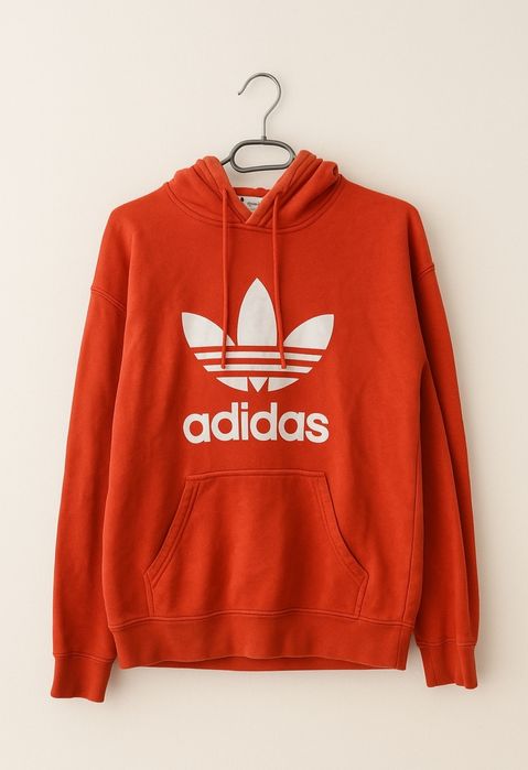 Czerwona bluza z kapturem Adidas xs