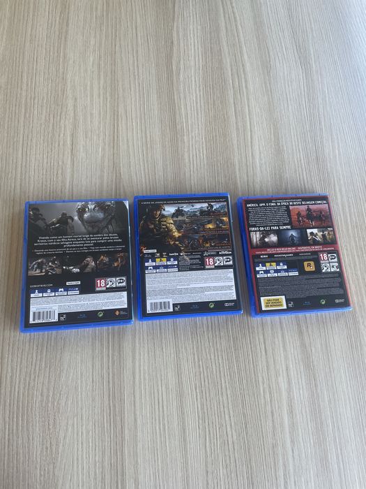 Jogos PS4 - God of War, Black Ops 4, Red Dead Redemption