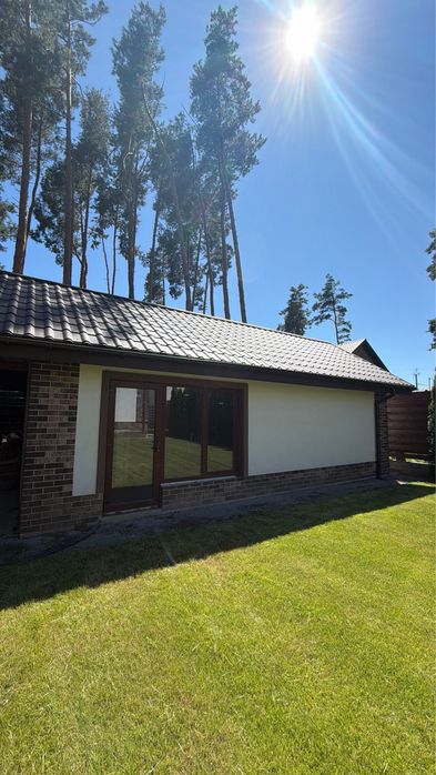 Котедж бізнес-класу 180 м² у сосновому лісі | Газ | Баня | Гараж | 20 км до Києва