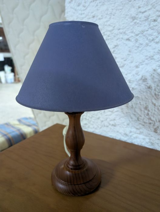 Candeeiro de mesa de cabeceira azul