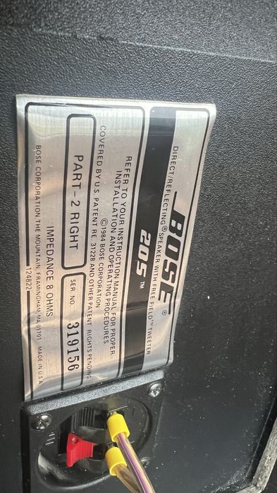 Colunas de som Bose 205