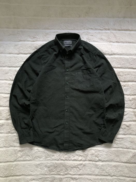 ZARA Green (M/L) рубашка мужская зеленая 100% хлопок хаки зара оригина