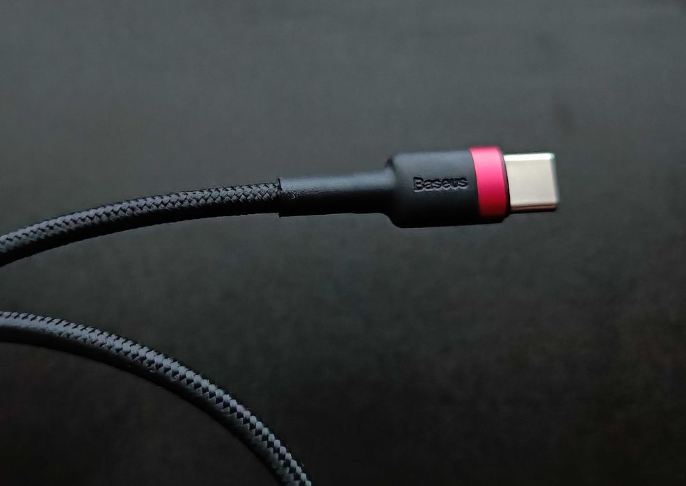 Кабель Baseus Cafule Type-C to Type-C 60W PD Quick charge 0.5m