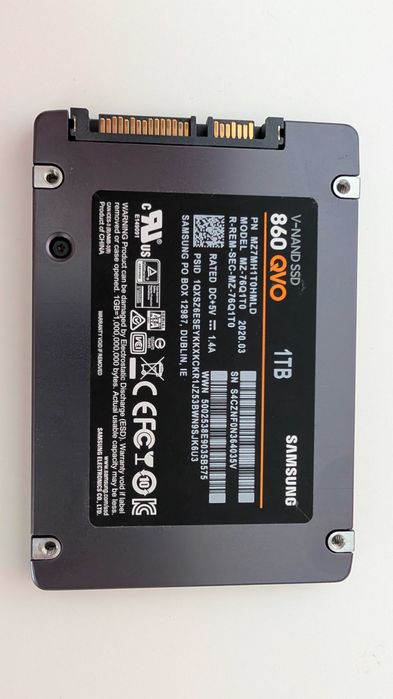 Dysk SSD Samsung 860 QVO 1TB 2.5" SATA III