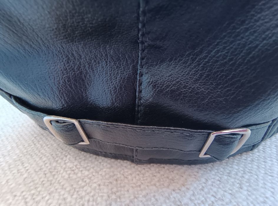 Кепка, фуражка кожаная, 55-56 см