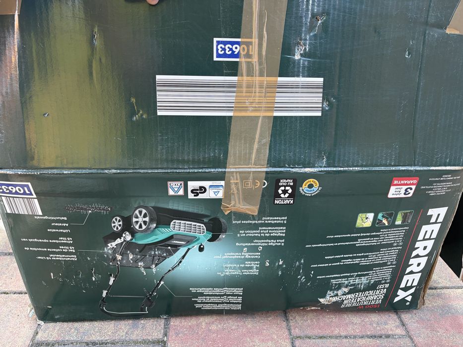 Wertykulator Ferrex uszkodzony na części