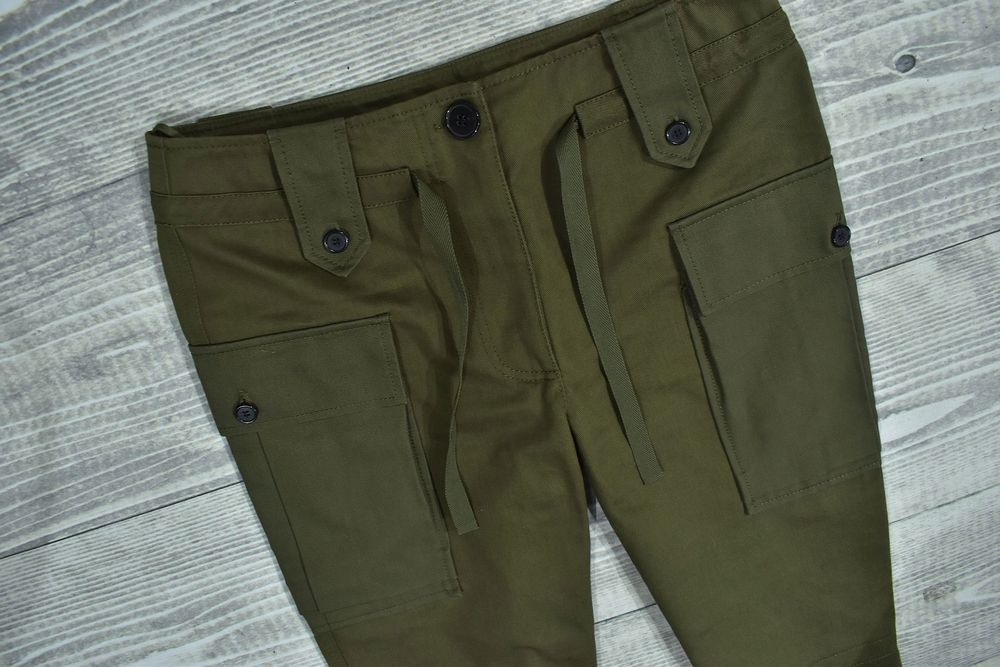 Alexander Mcqueen Spodnie Damskie Cargo Wełniane Panele 40