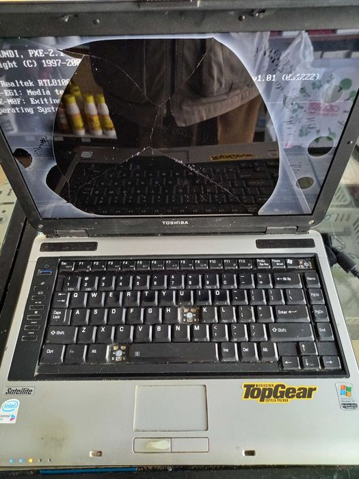 Laptop toshiba na częsci