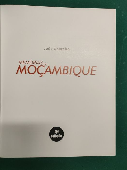 Livro Memórias de Moçambique