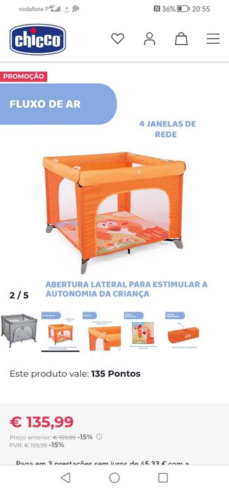 Parque chicco impecável