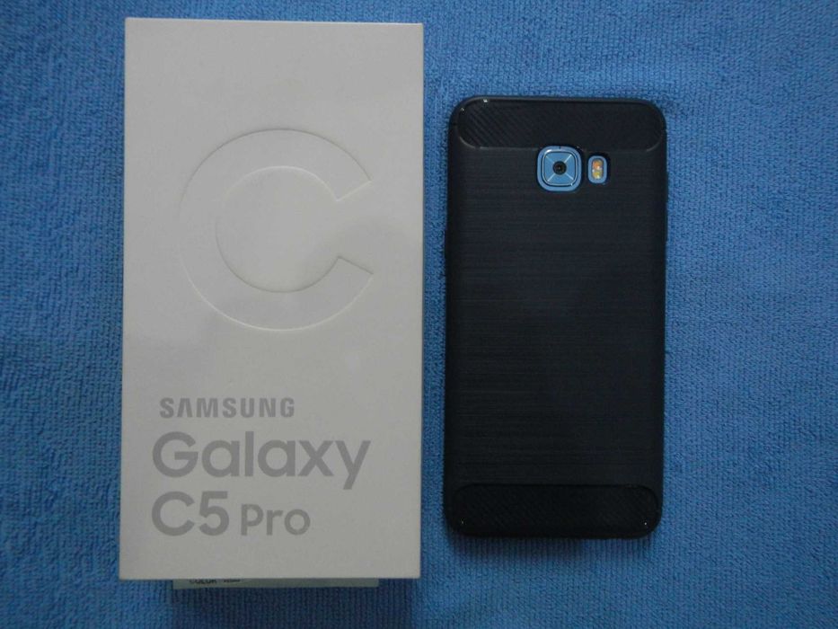 Смартфон Samsung Galaxy C5 Pro Duos 64Gb Blue SM-C5010 полный комплект