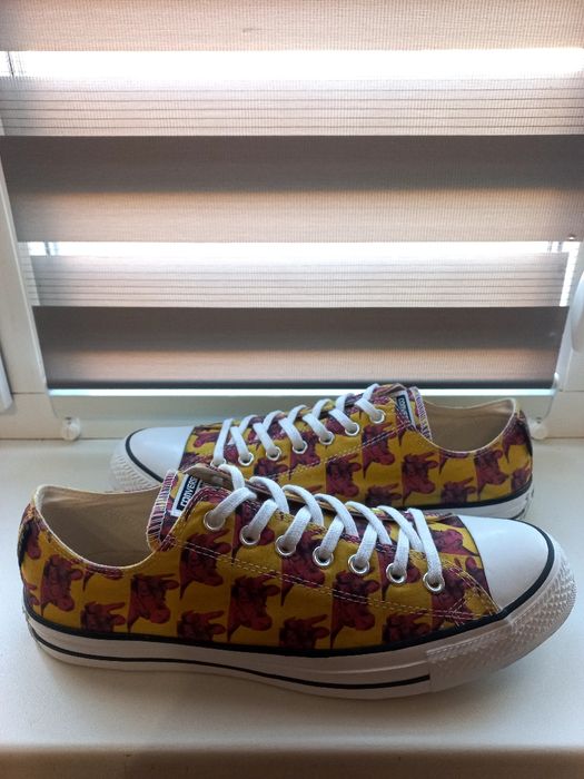 Andy Warhol Converse All Star Yellow Pink Cow Low