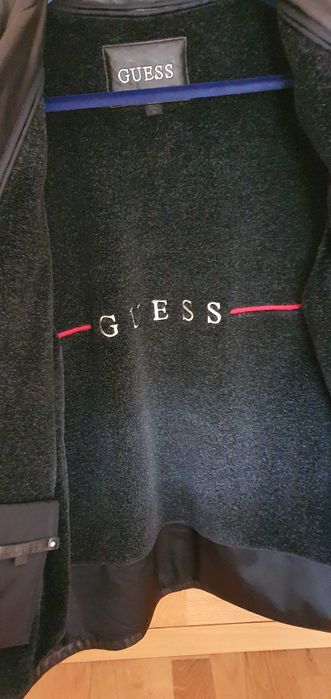 (OUT) Guess - Casaco de pele (cor preto) (Novo)
