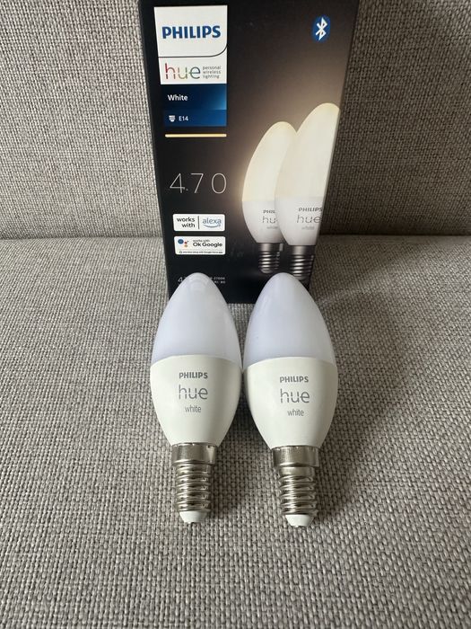 Philips hue 470 White - dwie żarówki e14