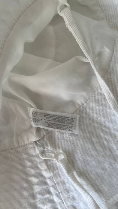 Біла Панама Primark з довгими зав'язками