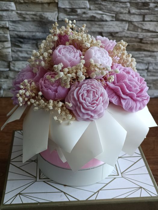 Zapachowy Bukiet z wosku sojowego prezent dekoracja rękodzieło