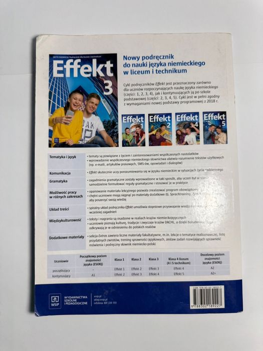 Język Niemiecki EFFEKT 3 - Podręcznik WSiP - Reforma 2019