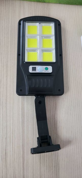 Nowa Lampa Solarna Ścienna 6x LED COB z Czujnikiem Ruchu + PILOT