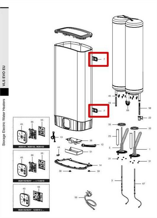 Suporte de instalação para Termoacumulador Ariston VLS evo 100 es eu