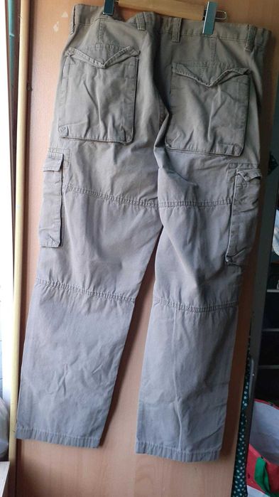 Calças cargo caqui 46 homem